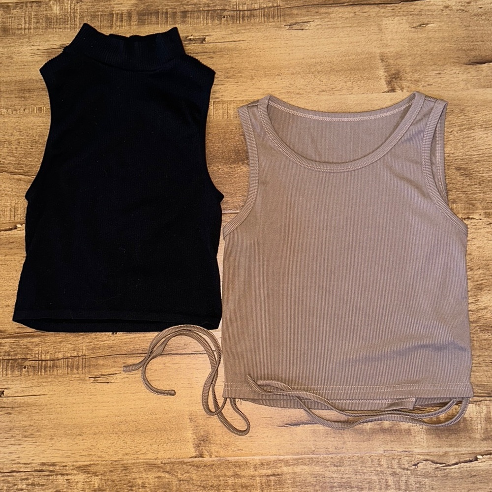Zara and SHEIN Bundle Crop Tank Tops